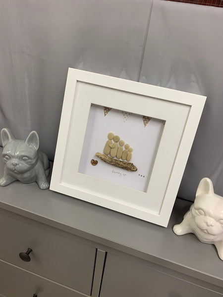 Family of 5 Pebble Picture